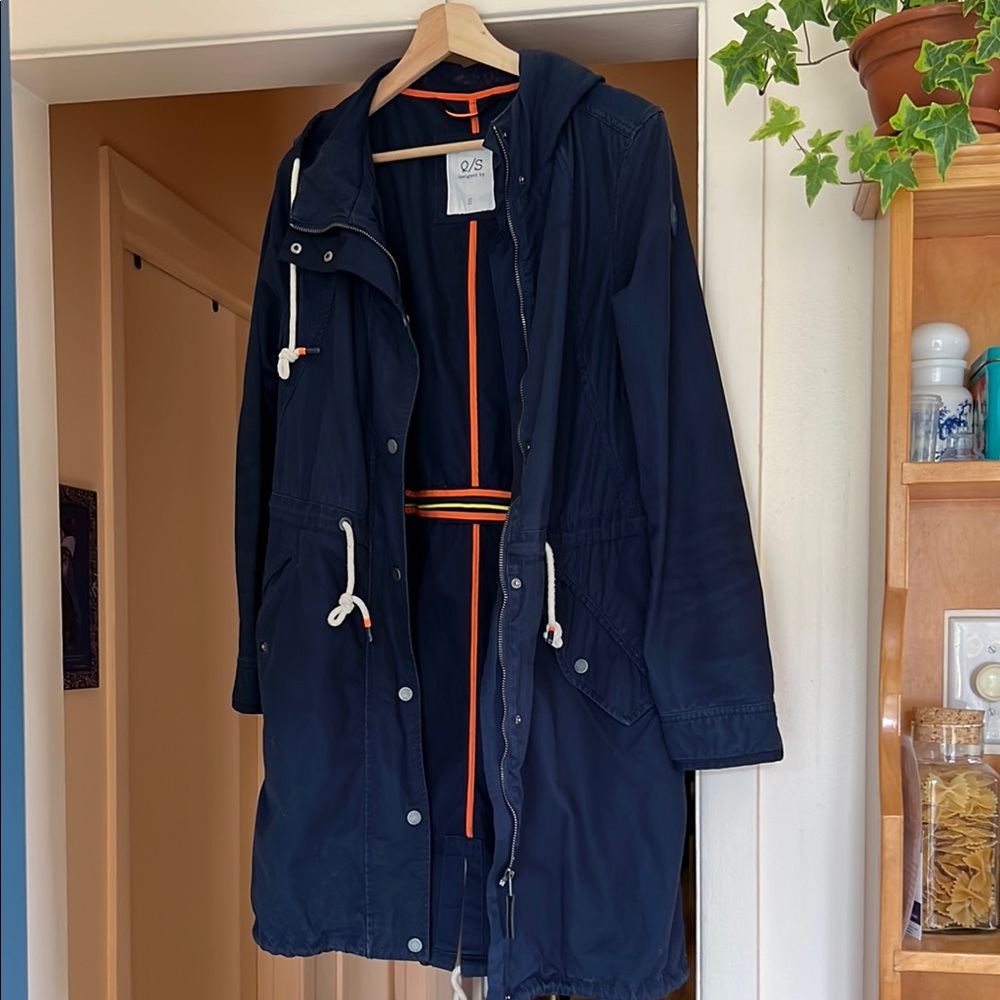 Navy Hooded Women's Jacket